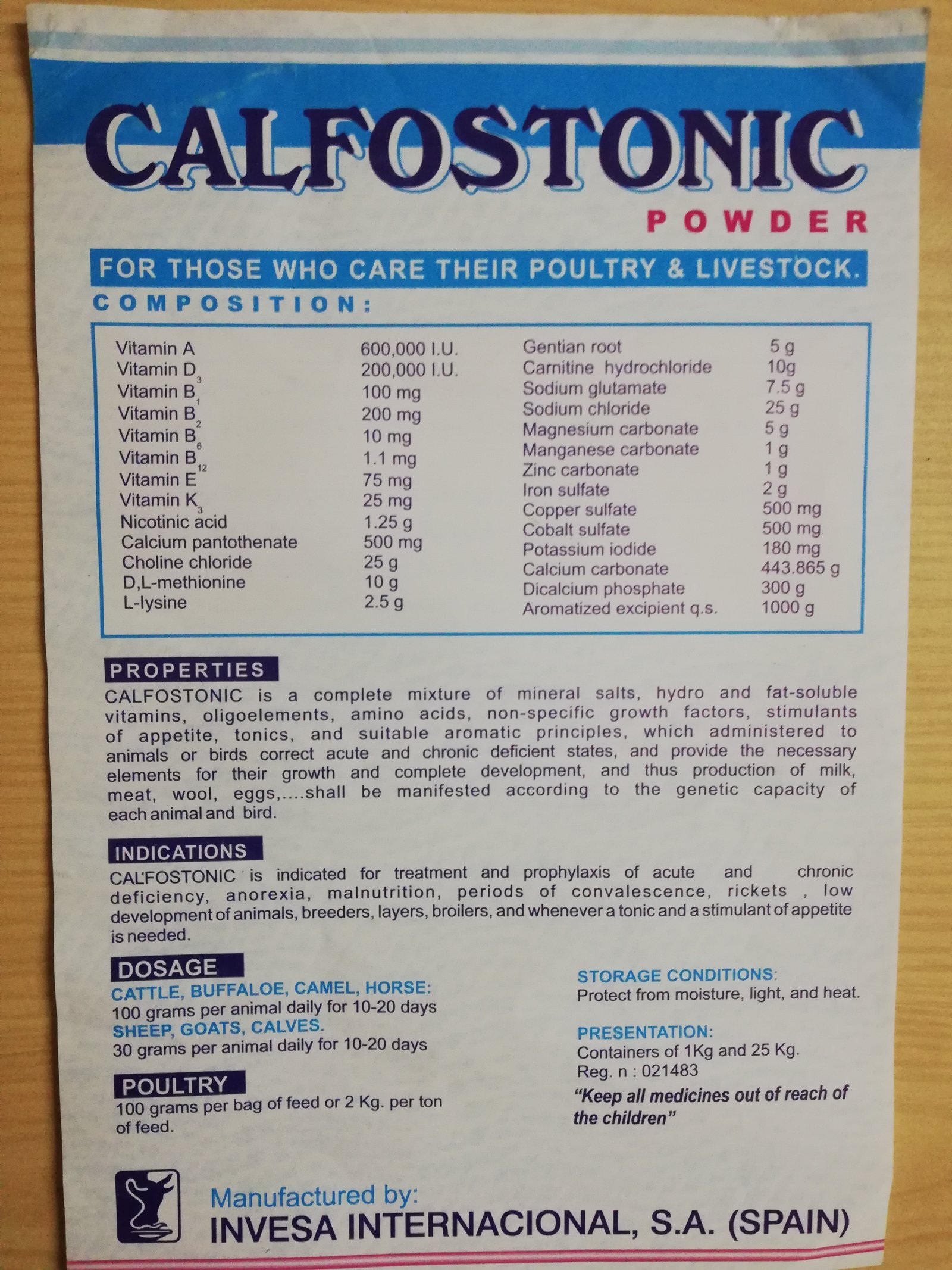 Calfostonic 25kg!