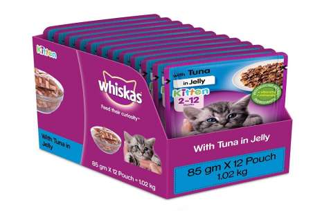 Whiskas Jelly Pouch For Kitten - 100g * 12!