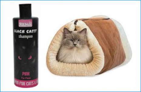 Remu Black Catty Shampoo- Large Pink!