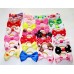 Lot Assorted Pet Cat Dog Hair Bows with Rubber Ban!