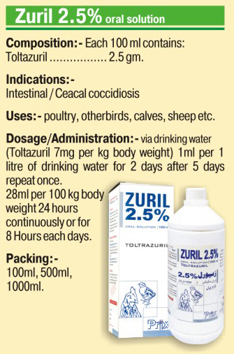 Zuril 2.5% oral solution!