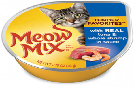Meow Mix Tender Favorites With Real Tuna and Whole!