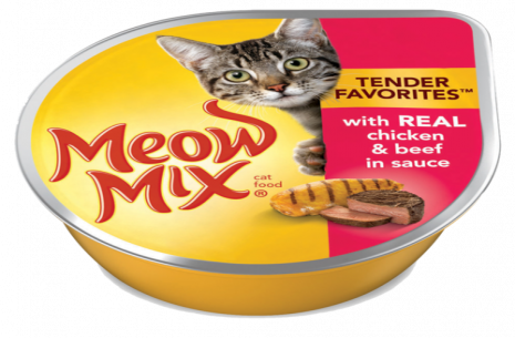 Meow Mix Tender Favorites With Real Chicken and Be!
